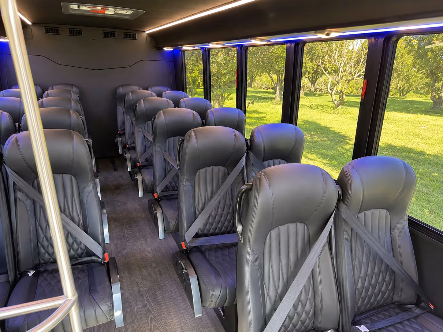 15 passenger minibus inside
