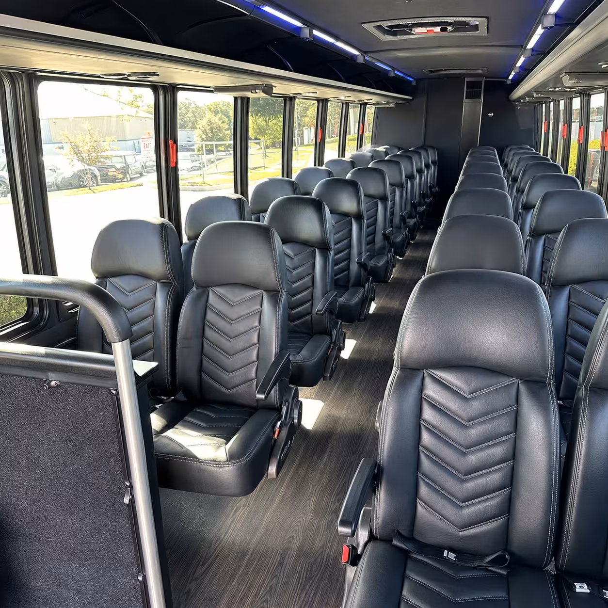 30 passenger minibus inside