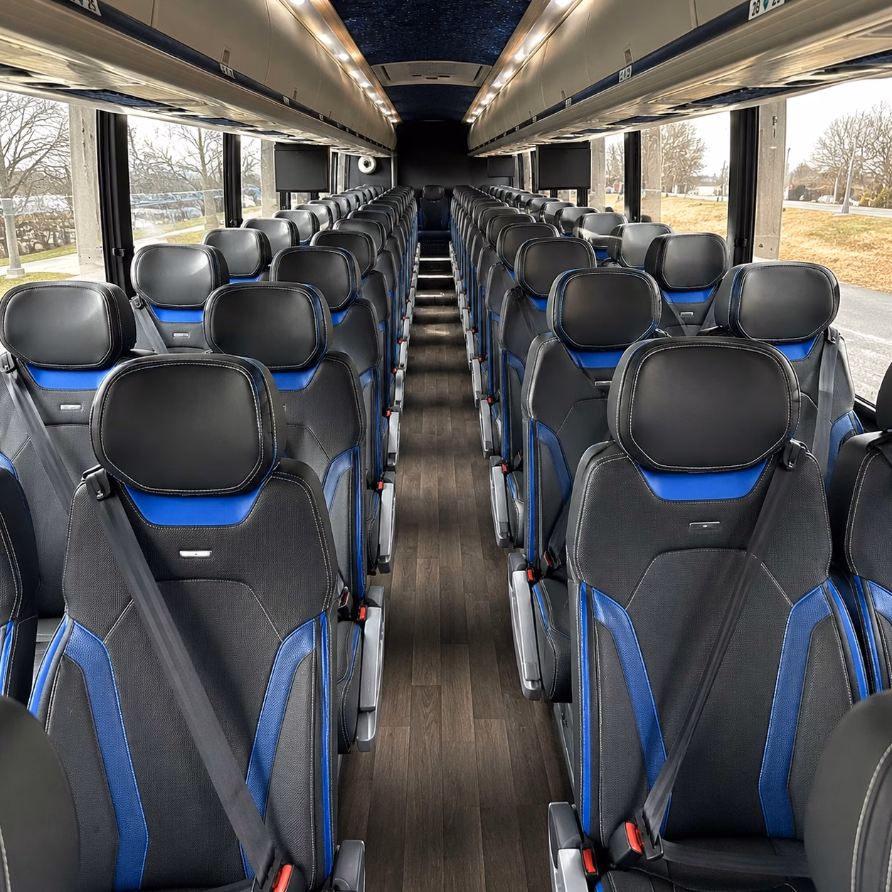 peoria charter bus interior