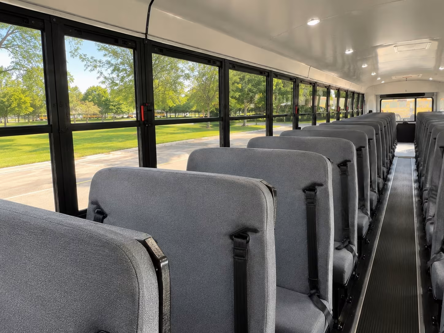 school bus inside